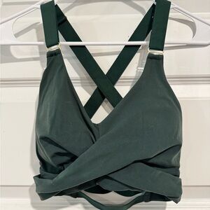 BuffBunny Forest Green Crossback Bralette
